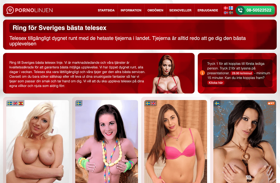 Pornolinjen telesex